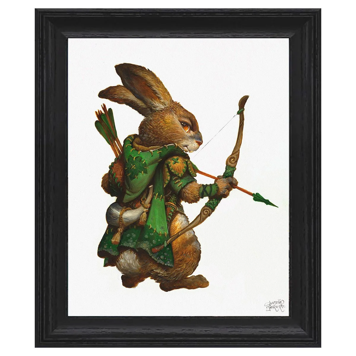 Buxton Rabbitfolk Mayor, drawn as a study for Justin Gerard Magic